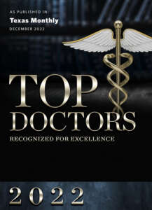 Texas Monthly Top Doctors 2022 award